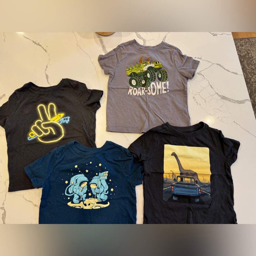 Old Navy Kids Short Sleeve Tees - Black, Gray, Blue